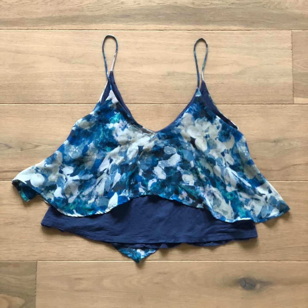 Urban Outfitters Waterfall V Neck Tank Top